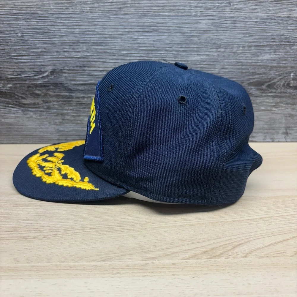 Vintage MV Zenith Cruise Ship Hat Cap Snap Back Blue Scrambled Eggs New Era 90s‎